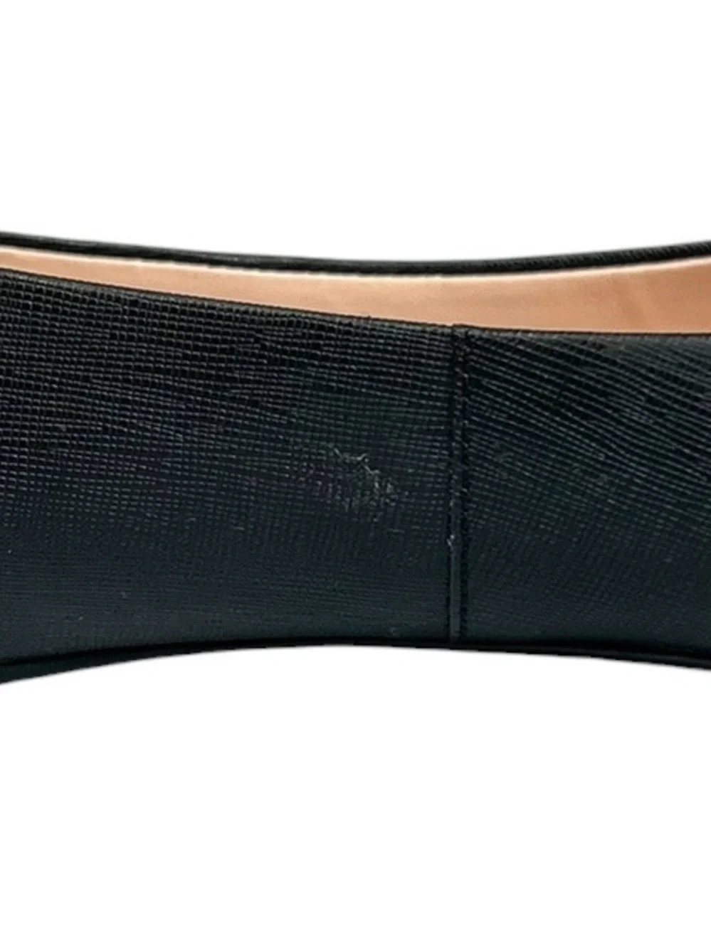 Kate Spade Deneuve Flats Women’s 10B Black Pointed Toe Leather Travel Ballet